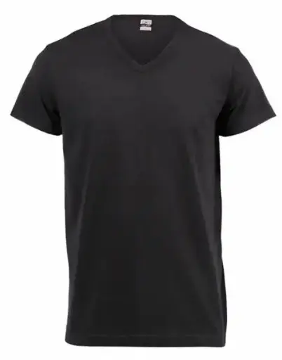 160g Navy V-neck T-shirt